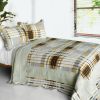 [Mermaid Melody] 3PC Cotton Vermicelli-Quilted Printed Quilt Set (Full/Queen Size)