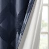 Ogee Knitted Jacquard Total Blackout Curtain Panel(Only 1 Pc Panel)