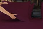Luxuriously Soft 100% Viscose Derived from Bamboo 4-Piece sheet Set , Oeko-TEX Certified, California King - Merlot