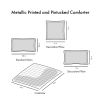 Metallic Printed and Pintucked Comforter Set
