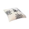 18 x 18 Square Accent Throw Pillow, Meditating Buddha, Soft Polyester Filling, Gray, White