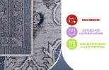 8X10 Grey/Blue/Oriental Non-Shedding Living Room Bedroom Dining Home Office Stylish and Stain Resistant Area Rug