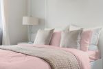 Luxuriously Soft 100% Viscose Derived from Bamboo 4-Piece Sheet Set, Oeko-TEX Certified, King - Pale Rose