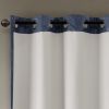 Ogee Knitted Jacquard Total Blackout Curtain Panel(Only 1 Pc Panel)