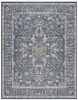 Damara Blue, Gray, and Multi-color Viscose Area Rug 5x8