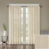 Solid Crushed Curtain Panel Pair(2 Pcs Window Panels)