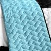 [Swaying Lily] 3PC Vermicelli-Quilted Patchwork Quilt Set (Full/Queen Size)
