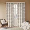 Metallic Geo Embroidered Curtain Panel(Only 1 Pc Panel)