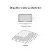 Striped Reversible Comforter Set